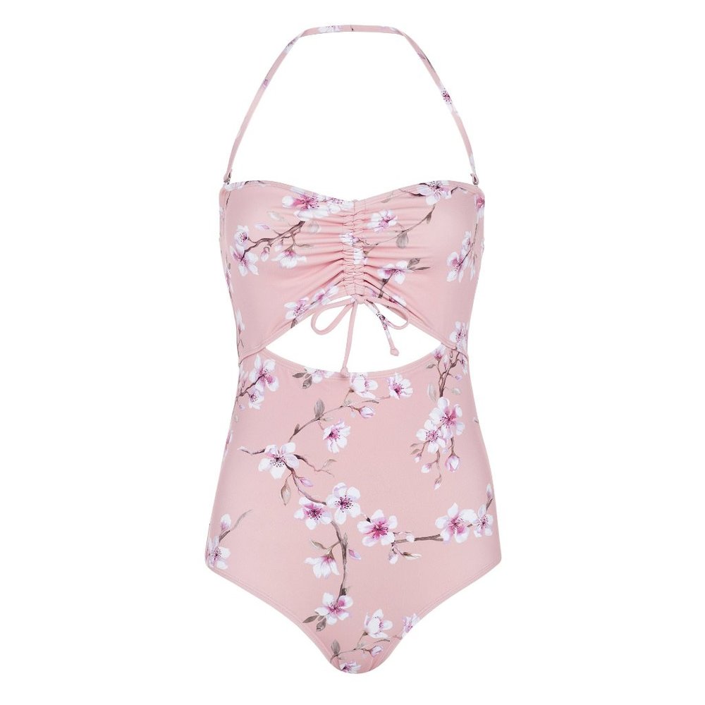 Cherry Blossom Keyhole One Piece